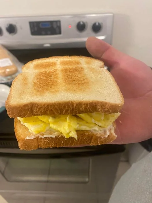 Egg Sandwich on Toast with Mayonnaise