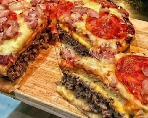 Grandma's Feast Pizza Burger Pie Recipe