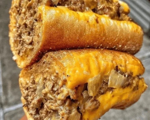 CHEESY PHILLY CHEESESTEAK BREAD