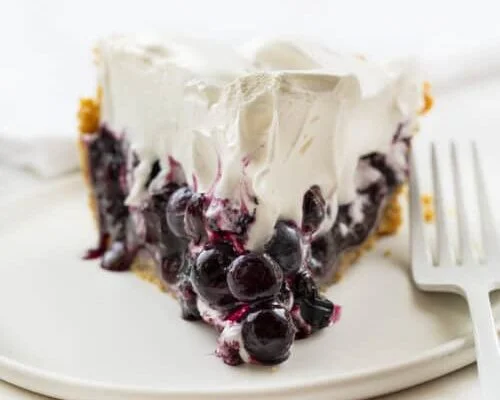 Blueberry Pie {No Bake}