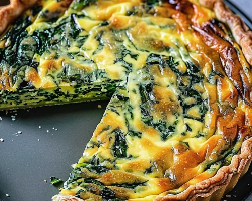 Savory Crustless Spinach Quiche