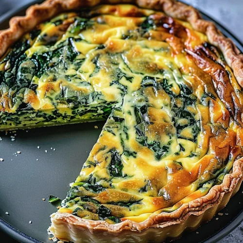 Savory Crustless Spinach Quiche