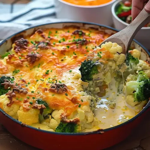 Wholesome Broccoli and Cauliflower Bake