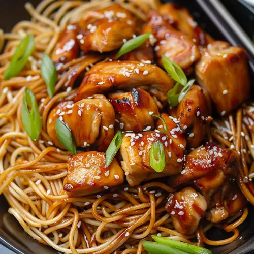 One Pan Teriyaki Chicken and Noodles