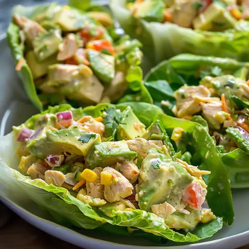 Creamy Avocado Chicken Wraps: 15-Minute Low-Carb Magic