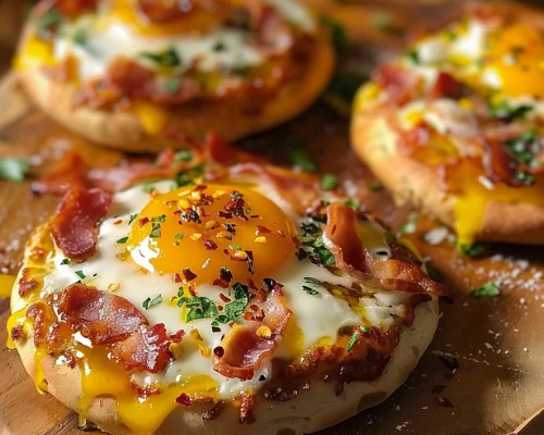 English Muffin Breakfast Pizza-receipster.com