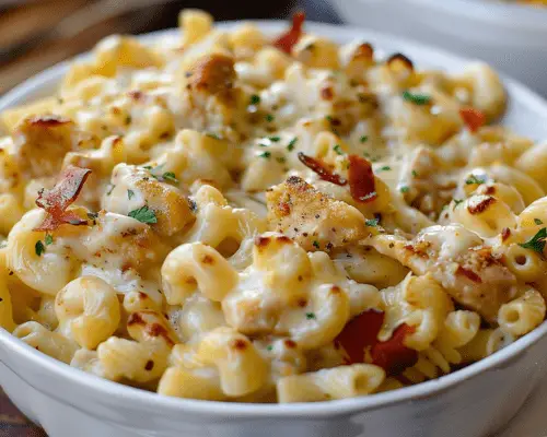 Ranch Chicken Macaroni and Cheese-receipster.com