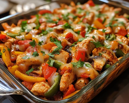 Fajita Chicken Casserole: 30-Minute Tex-Mex Magic