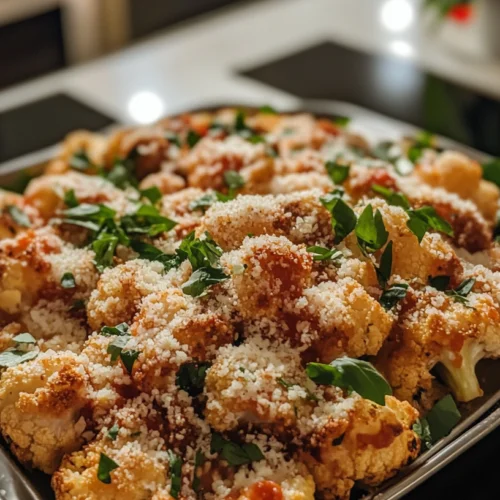 Crispy Roasted Cauliflower Parmesan -receipster.com