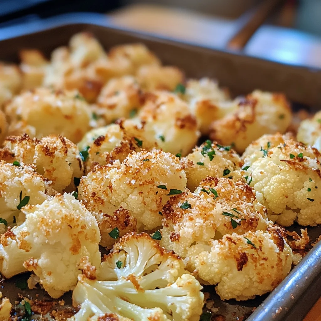 Crispy Roasted Cauliflower Parmesan -receipster.com