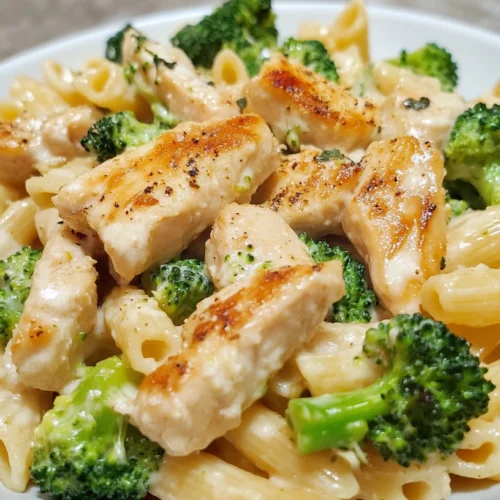 Creamy Chicken and Broccoli Pasta-receipster.com