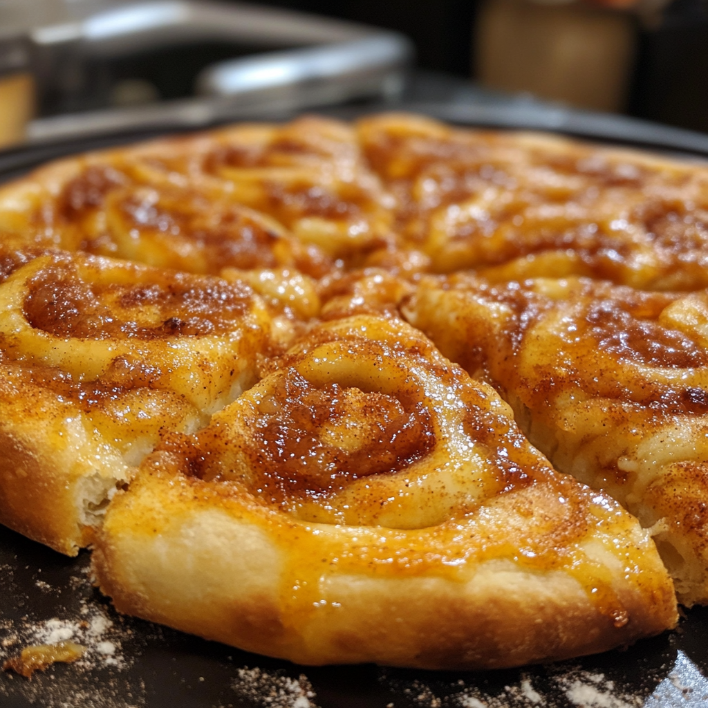 CINNAMON-SUGAR PIZZA MADE WITH CRESCENT ROLLS-receipster.com