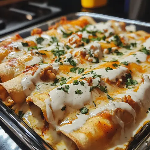 “30-Minute Creamy Chicken Enchiladas: The Ultimate Sour Cream White Sauce Magic”