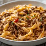 Mongolian Ground Beef Noodles-receipster.com