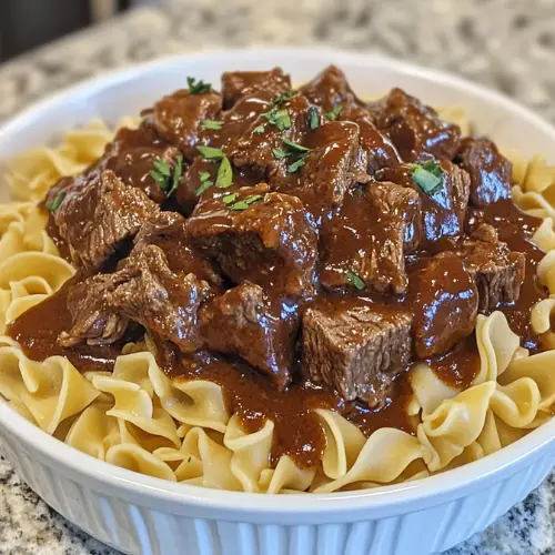 Lazy Day Luxury: 5-Ingredient Crockpot Beef Tips & Noodles (Ready When You Are!)