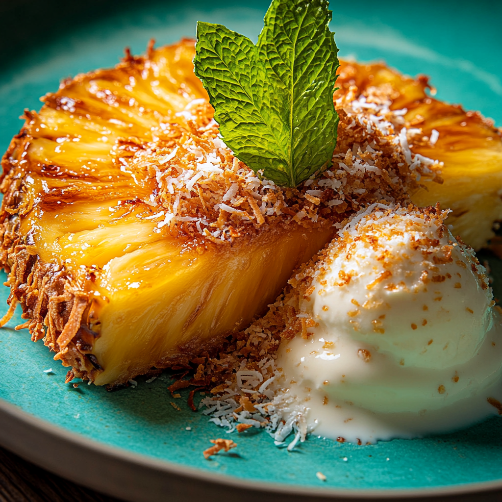  Fried Pineapple with Coconut Crust -receipster.com