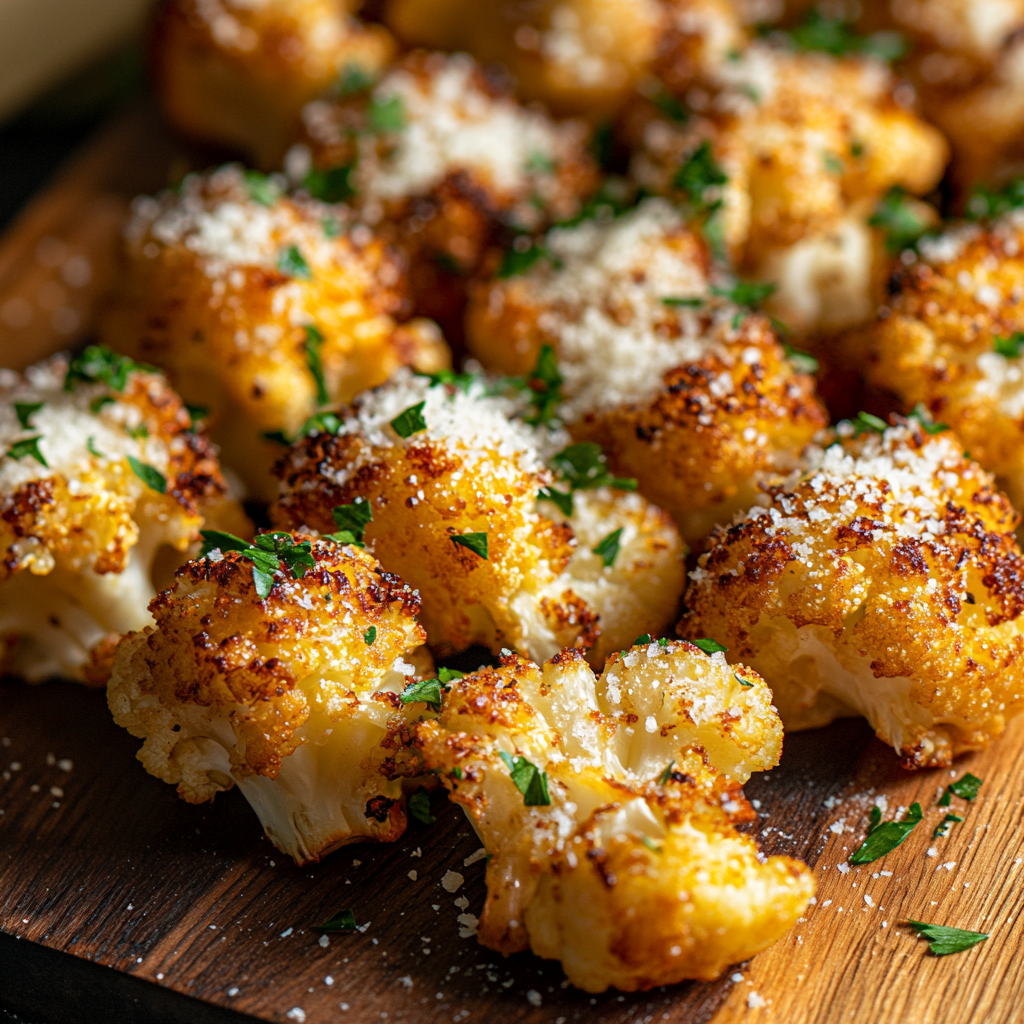 Crispy-Parmesan Roasted-Cauliflower recipe-receipster.com