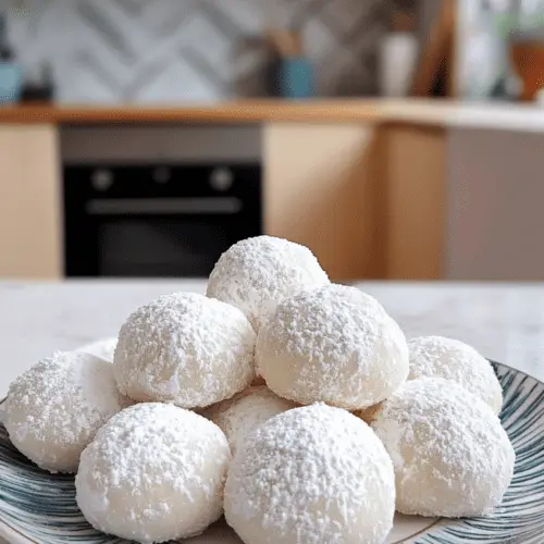 Sweetened Condensed Milk Snowball Cookies-receipster.com