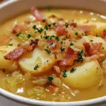 Irish Bacon Cabbage and Potato Soup -receipster.com