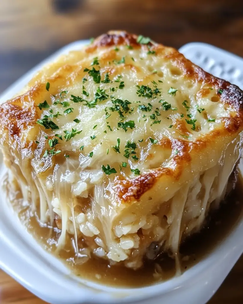 French Onion Soup Rice-receipster.com