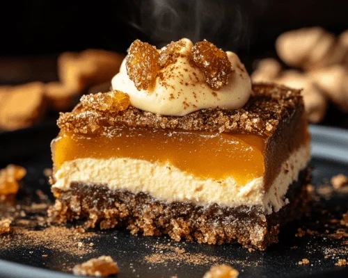 Spice Up Your Life: 7 Secrets to Mind-Blowing Pumpkin Cream Cheese Dream Bars with Gingersnap Crust