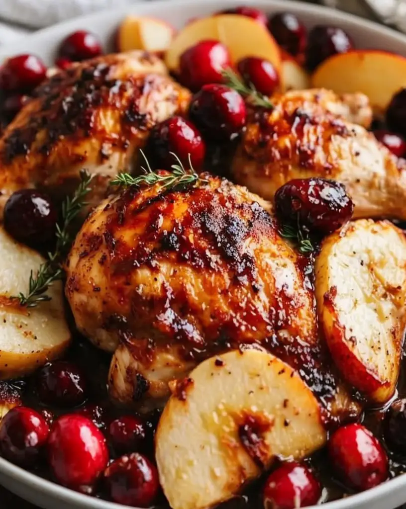 Savor Delicious Apple Cranberry Roasted Chicken with This Easy Recipe