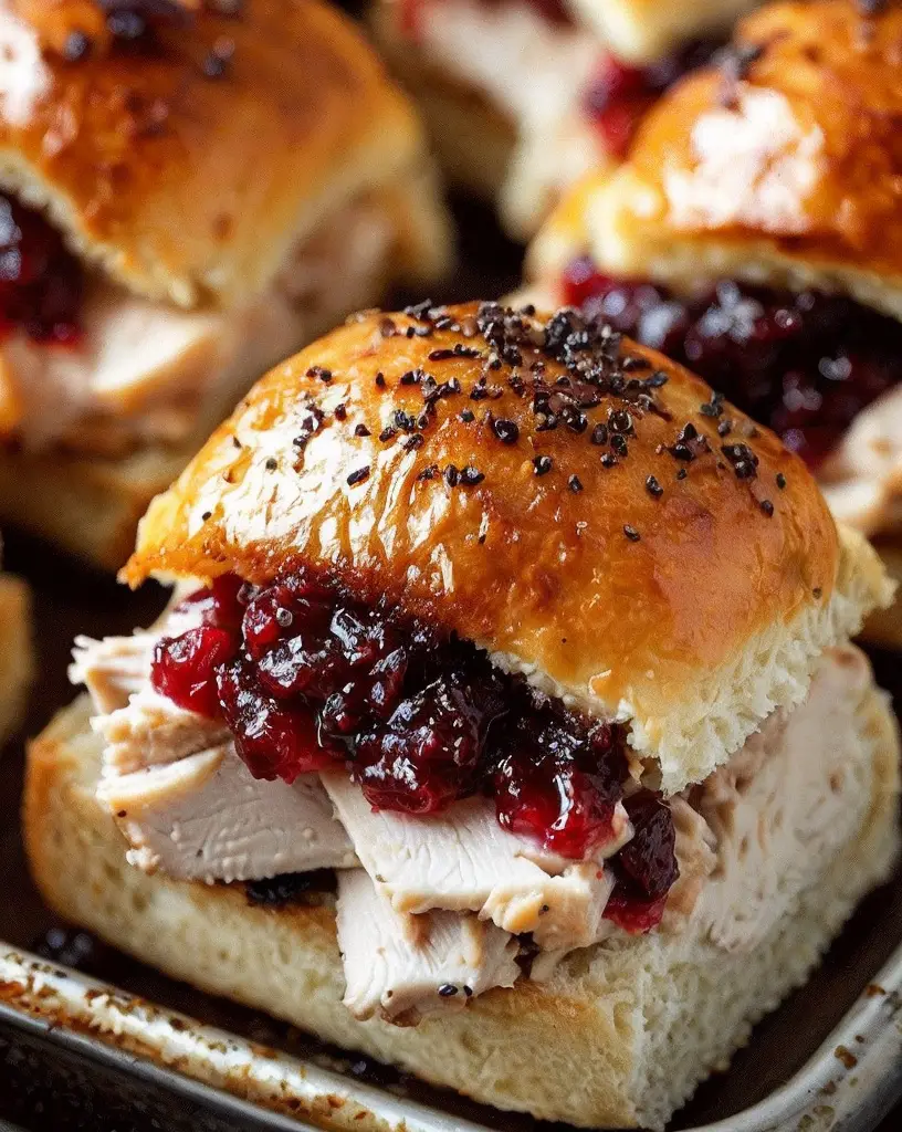 Irresistible Baked Cranberry Turkey Sliders: Perfect for Holiday Gatherings