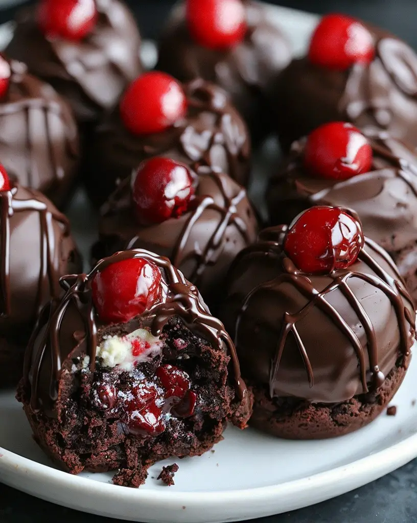 Decadent Black Forest Cookie Dough Brownie Bombs Recipe Revealed