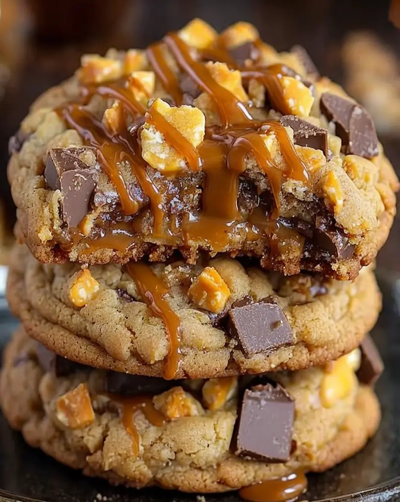 Irresistible Butterfinger Caramel Crunch Cookies for the Perfect Gooey Treat