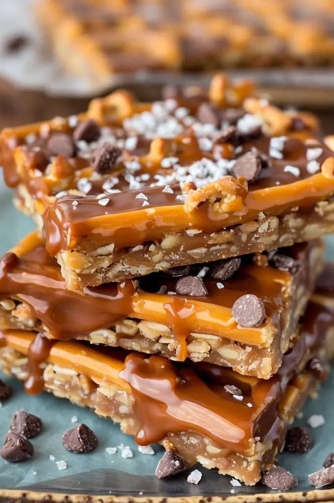 Irresistible Caramel Pretzel Crack Bars for Sweet and Salty Lovers