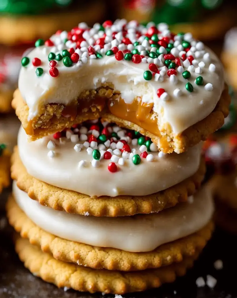 Irresistible Caramel Ritz Cracker Christmas Cookies for Festive Delight