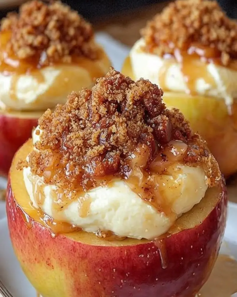 Indulge Fall Flavors with Easy Cheesecake Stuffed Baked Apples Recipe