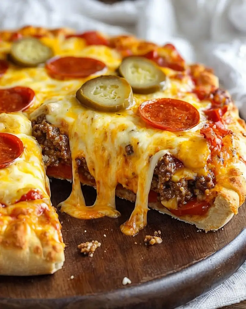 Irresistible Cheesy Pizza Burger Pie: The Ultimate Comfort Food Fusion