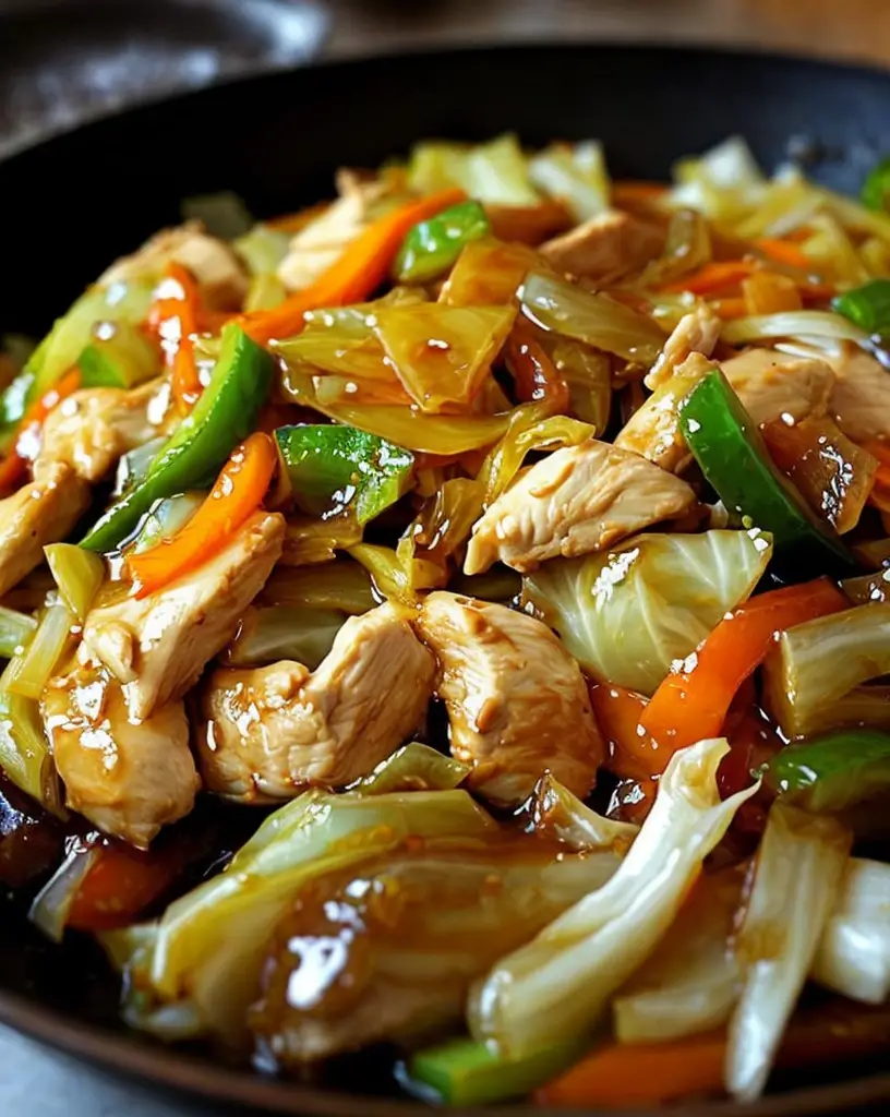 Quick and Easy Chinese Chicken Cabbage Stir-Fry Recipe