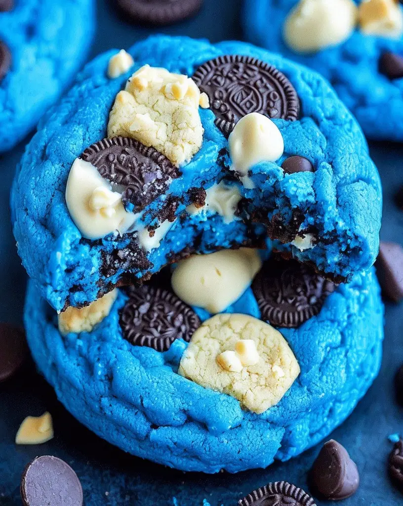 Irresistible Cookie Monster Cookies: Oreo and White Chocolate Delights!