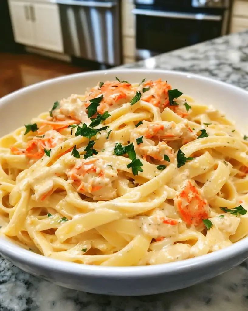 Delicious Crab Fettuccine Alfredo: A Seafood Lover’s Dream Recipe