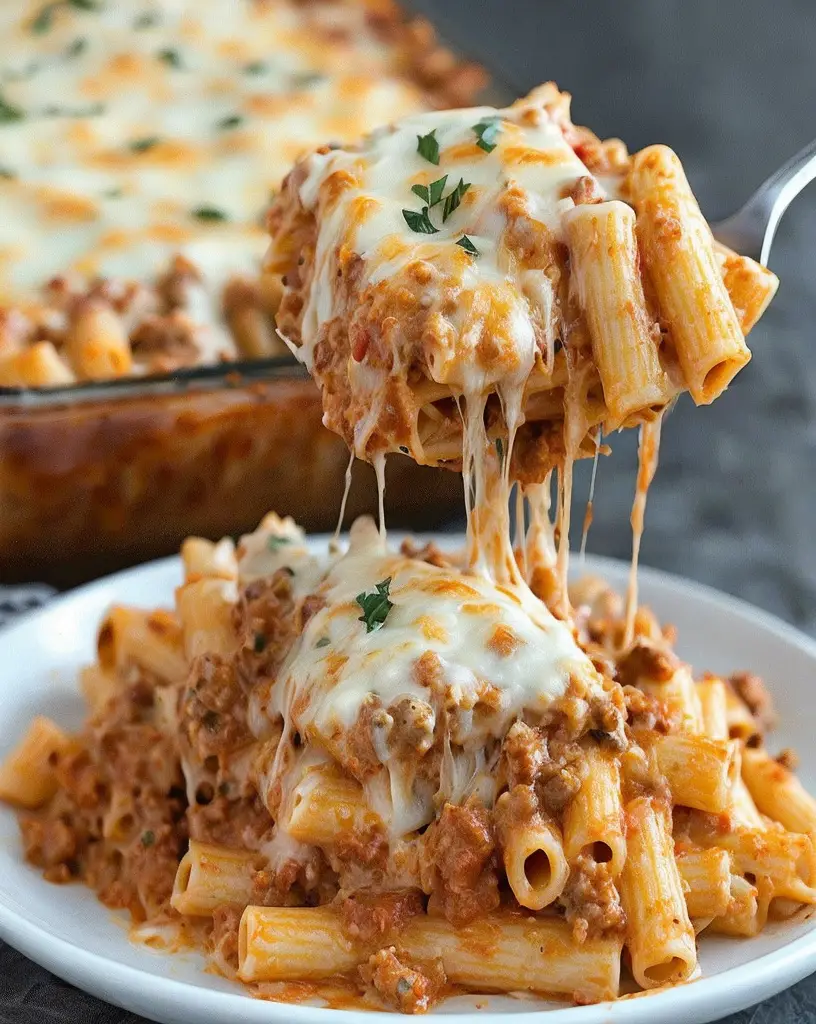 Deliciously Easy Creamy Cheesy Baked Ziti Recipe for Dinner