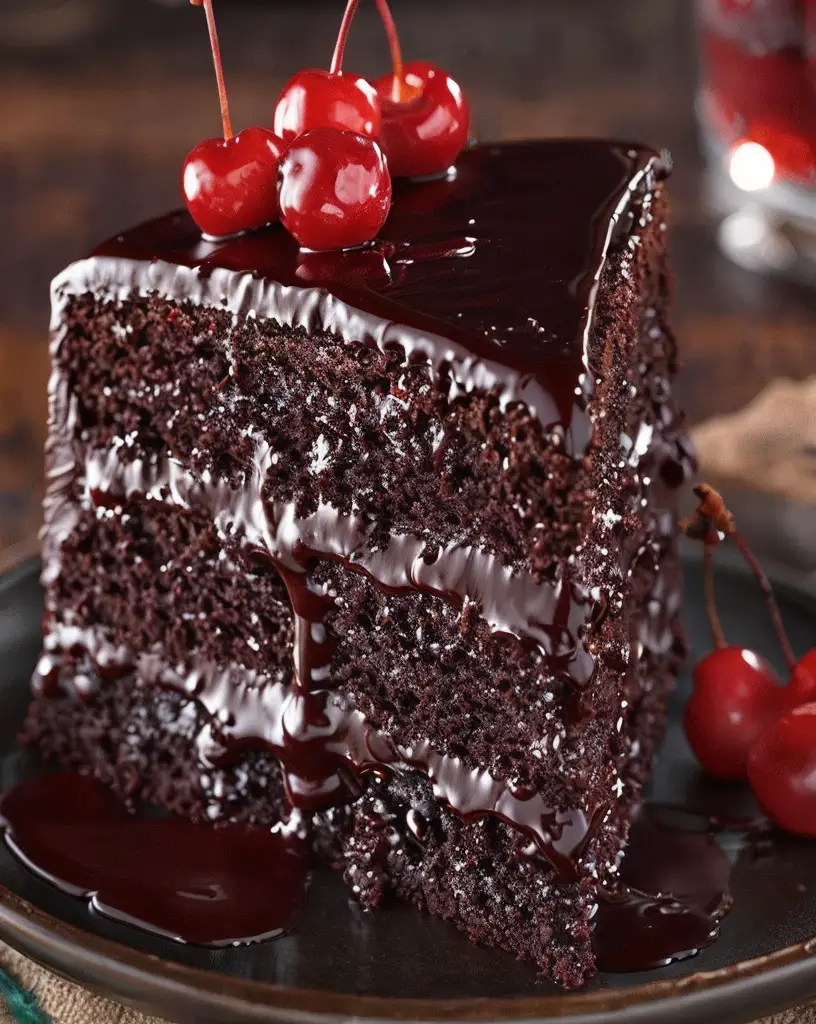 Indulge in This Easy Decadent Chocolate Cherry Cake Recipe