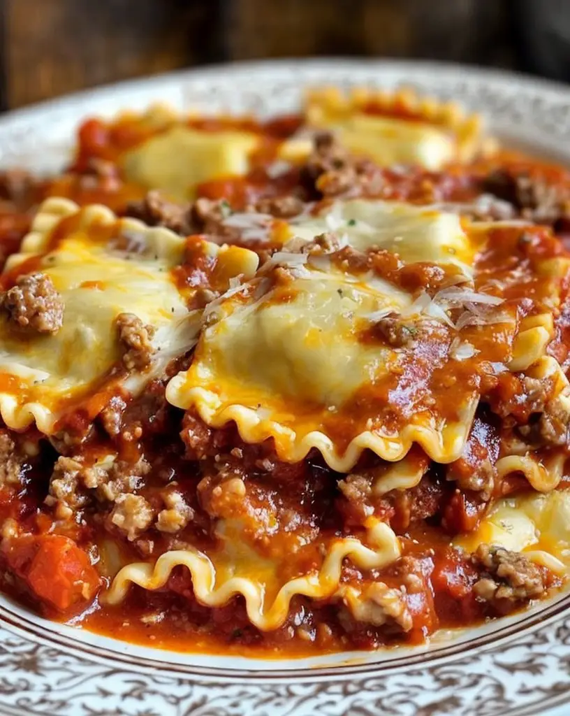 Effortless Crockpot Ravioli Lasagna Recipe for Busy Weeknights