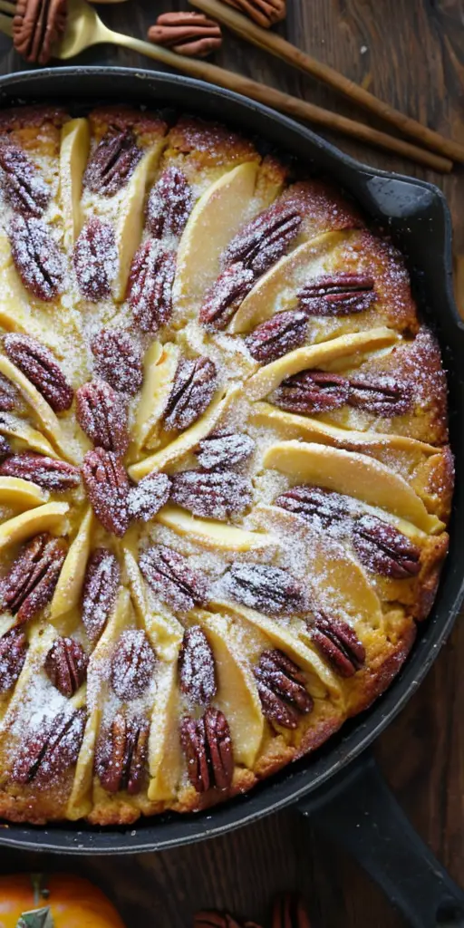 Irresistible Autumn Cake Recipe: Delight in Apple Pecan Goodness