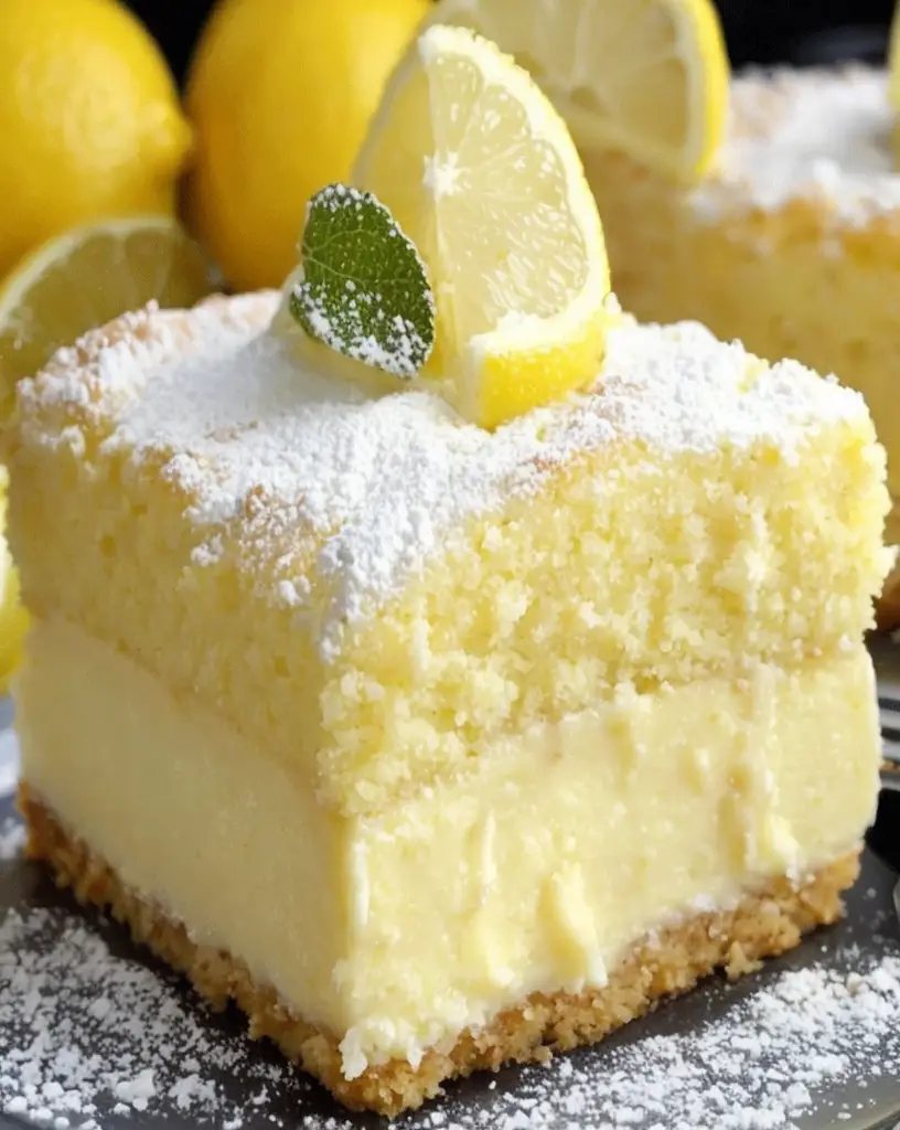 Irresistible Lemon Custard Cake: A Must-Try Homemade Dessert Recipe