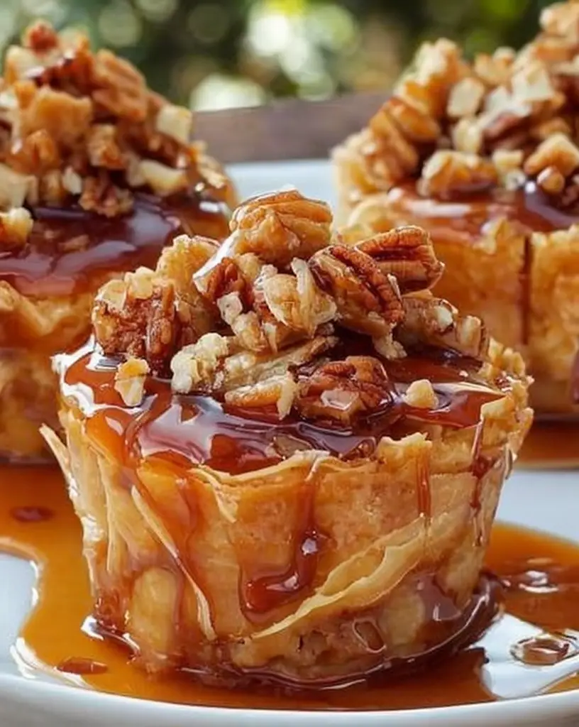 Irresistible Pecan Caramel Baklava Cups: Your New Favorite Dessert