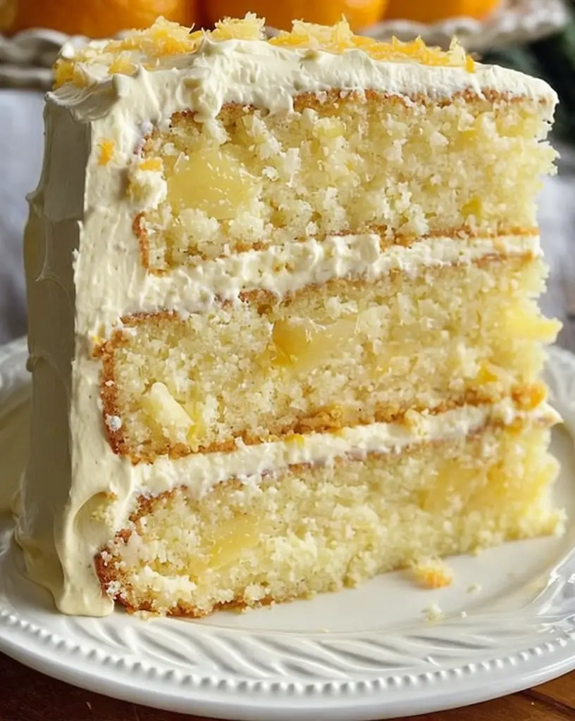 Indulge in a Tropical Delight with Pineapple Orange Heaven Cake