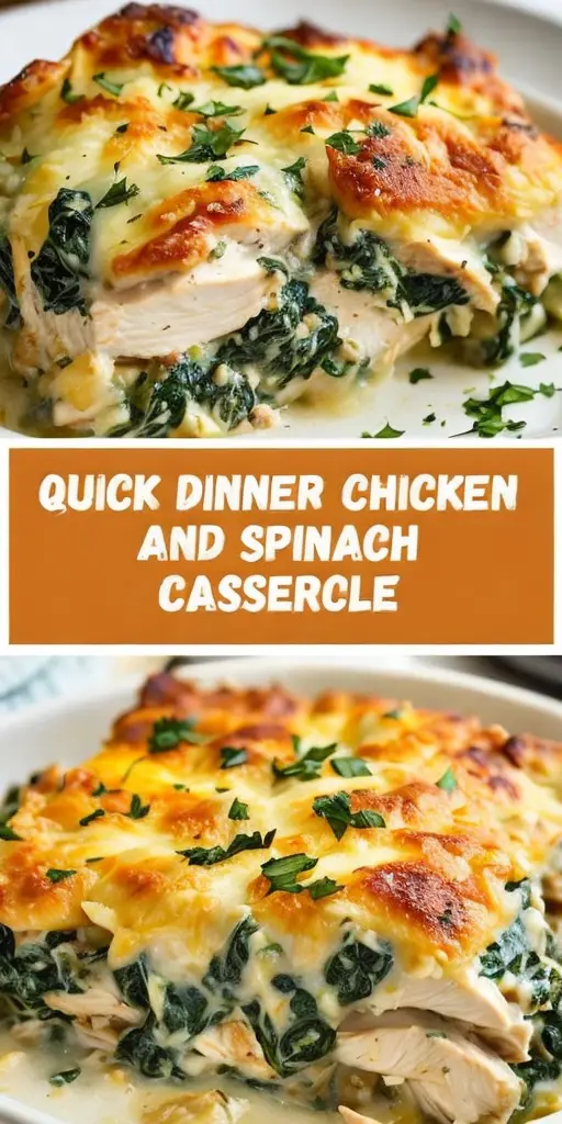 Whip Up a Quick and Delicious Chicken Spinach Casserole Today