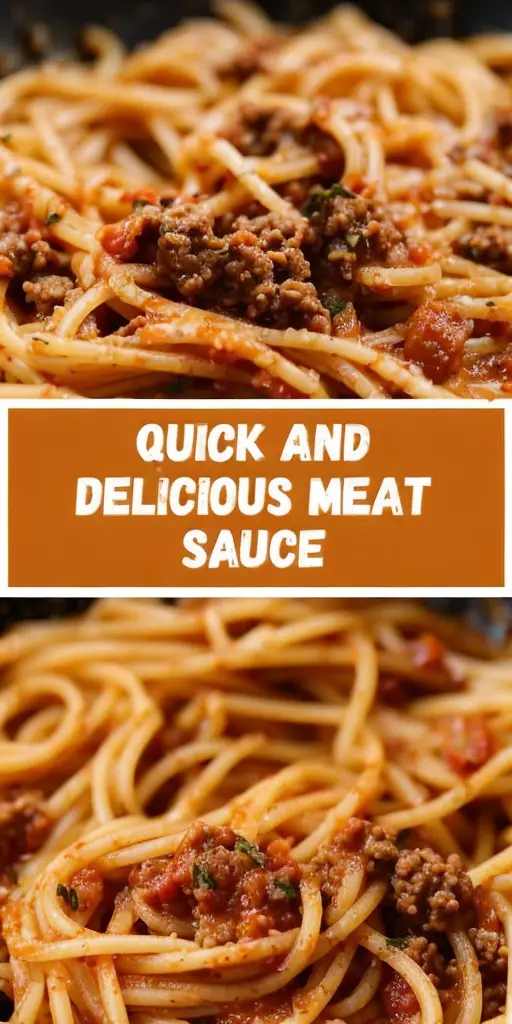 Quick and Easy Meat Sauce Recipe for Spaghetti Enthusiasts