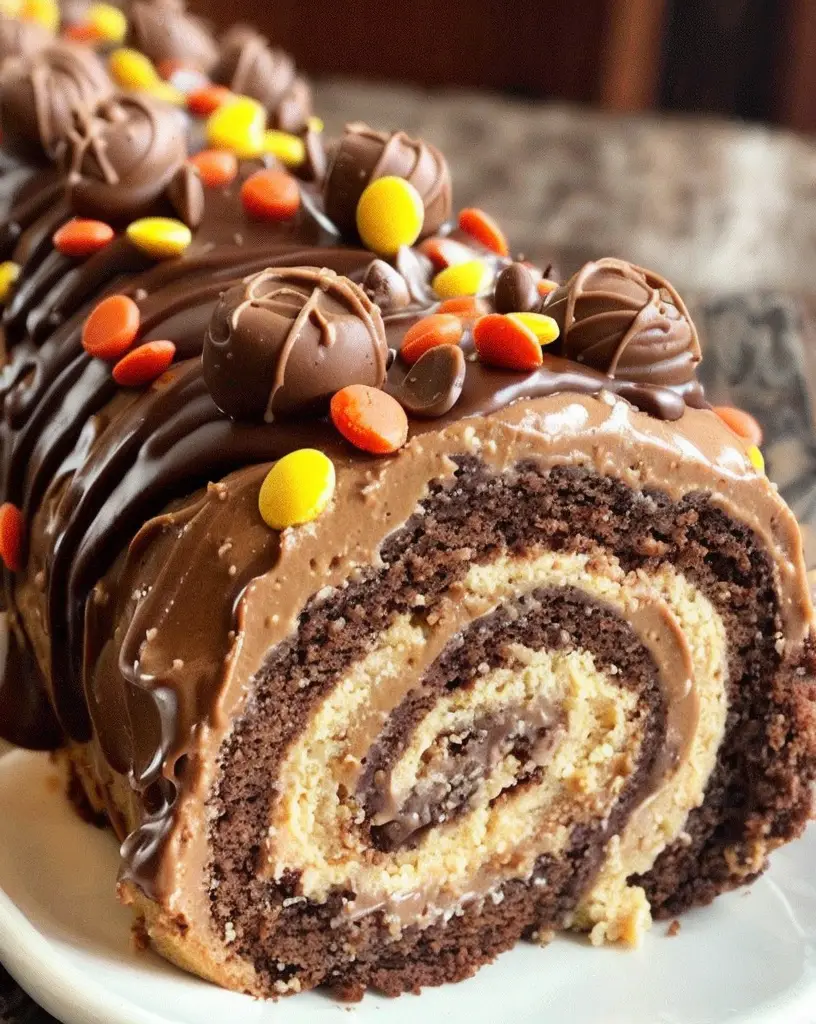 Irresistible Reese’s Peanut Butter Cup Roll Cake Recipe