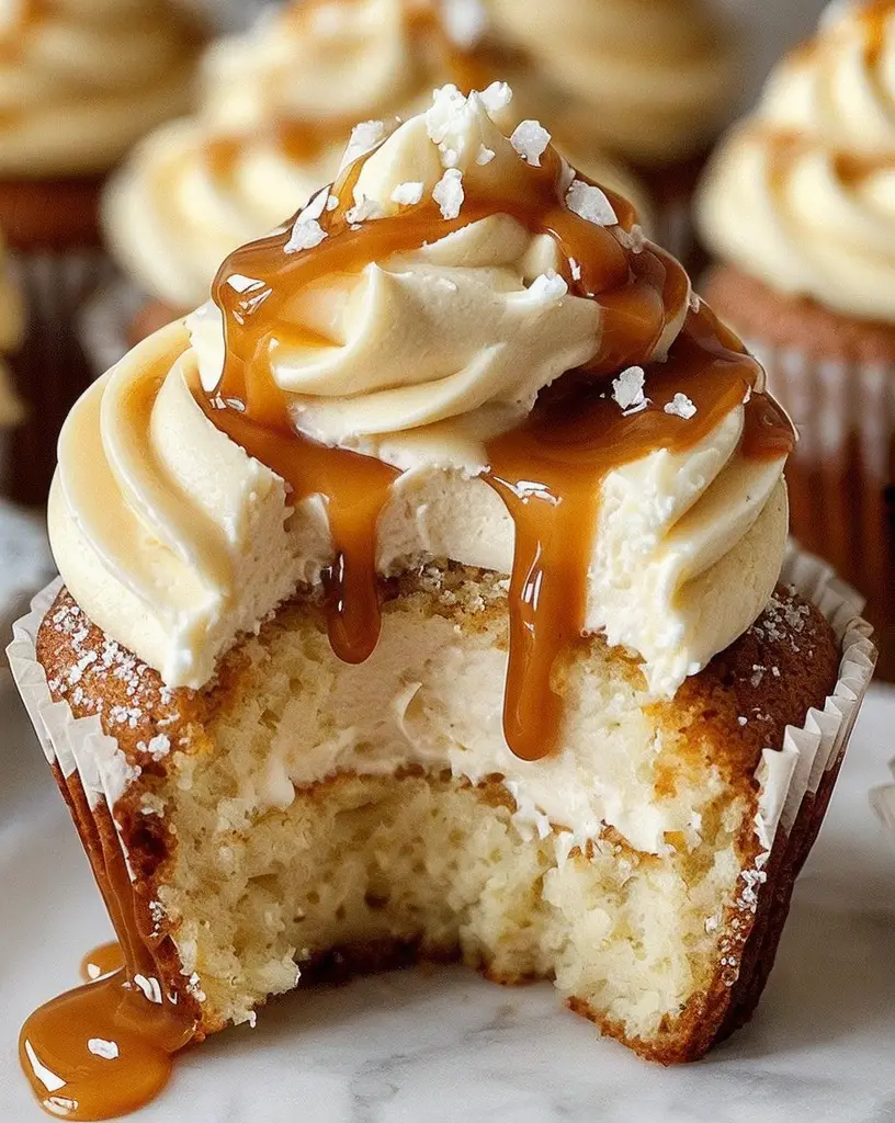 Indulgent Salted Caramel Cream Cheese Cupcakes Recipe for Sweet Cravings