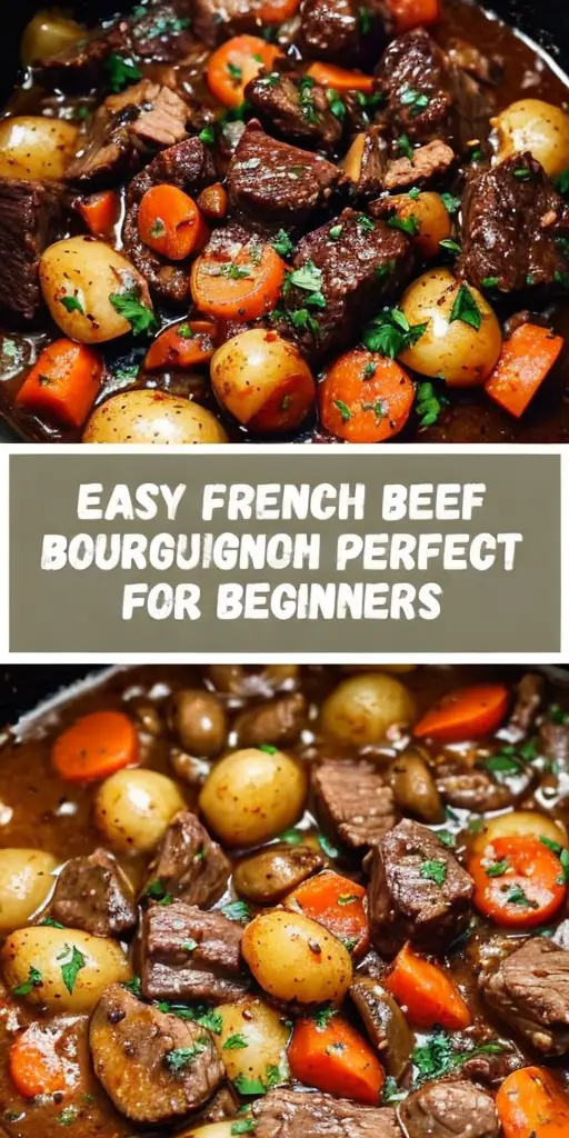 Simple French Beef Bourguignon Recipe: Ideal for Beginners Cooking