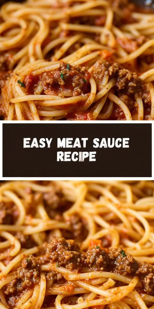 Deliciously Simple Meat Sauce Recipe for Perfect Homemade Spaghetti