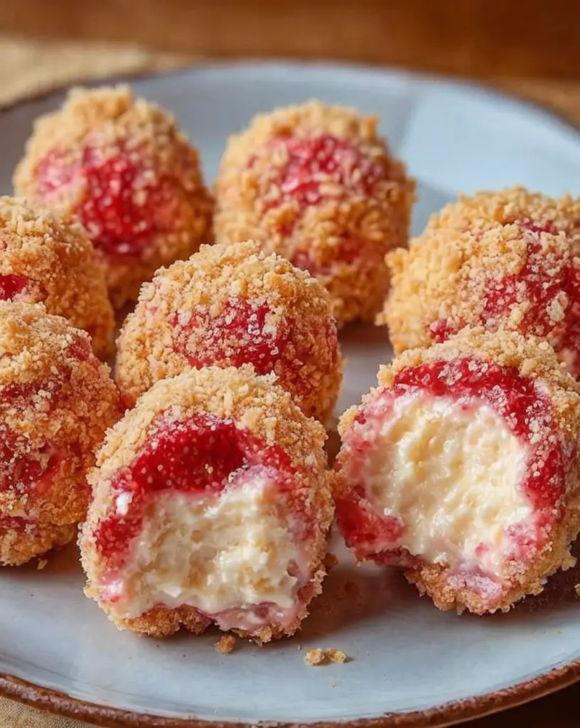 Irresistible Strawberry Cheesecake Crunch Bites: A Quick and Easy Recipe